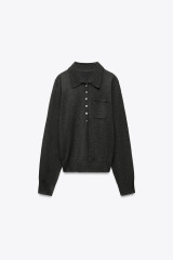 OEM Grey Buttoned Knit Cardigan – Customizable Wholesale, Bulk Manufacturing & Fashion Design