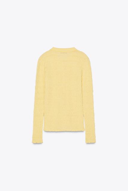 OEM Custom Yellow Button-Down Ribbed Knit Top – Wholesale, Bulk Manufacturing & Custom Design