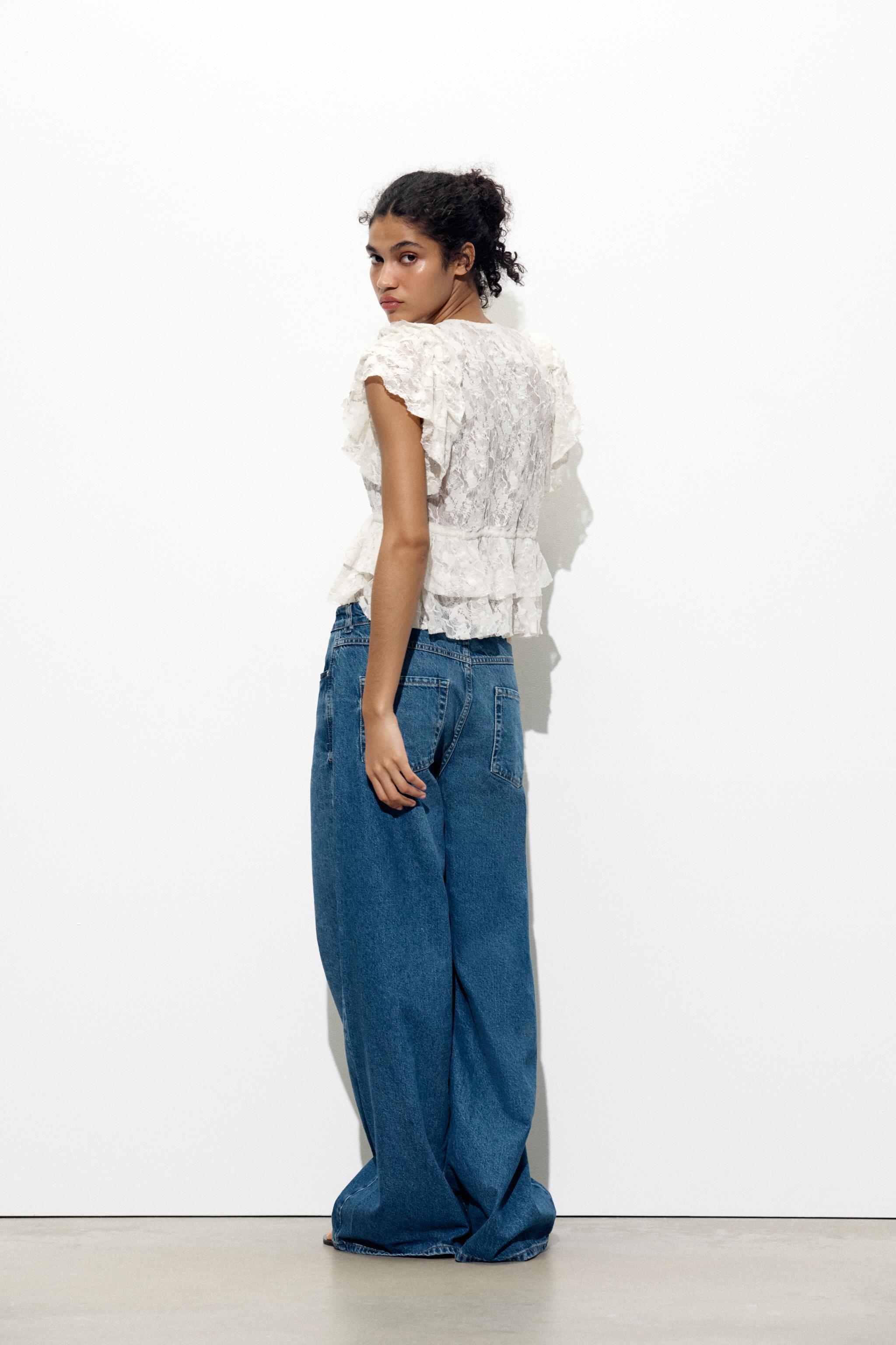 OEM Customizable Ruffled Lace Tie-Front Top – Wholesale, Bulk Manufacturing & Custom Design