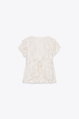 OEM Customizable Ruffled Lace Tie-Front Top – Wholesale, Bulk Manufacturing & Custom Design