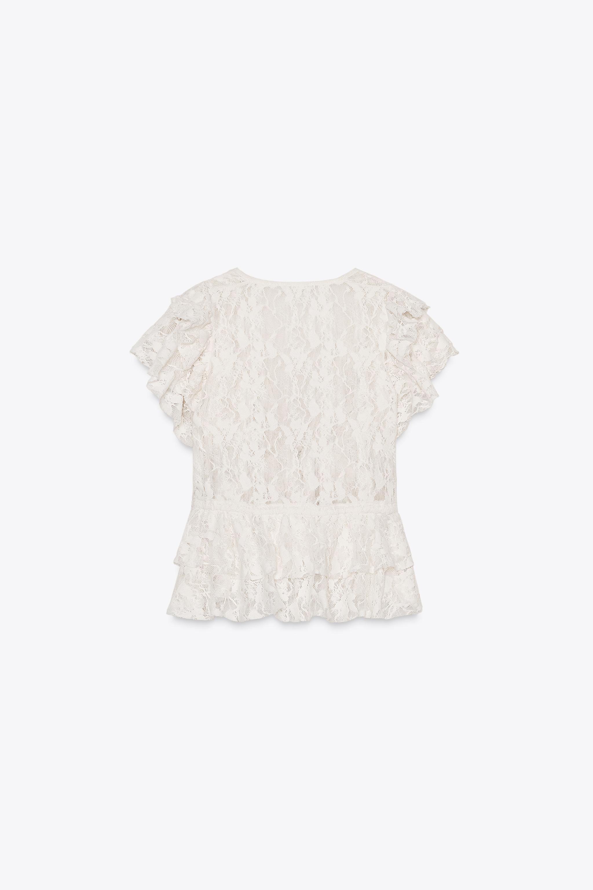 OEM Customizable Ruffled Lace Tie-Front Top – Wholesale, Bulk Manufacturing & Custom Design