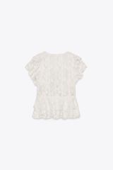 OEM Customizable Ruffled Lace Tie-Front Top – Wholesale, Bulk Manufacturing & Custom Design