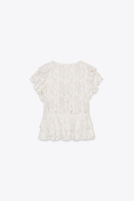 OEM Customizable Ruffled Lace Tie-Front Top – Wholesale, Bulk Manufacturing & Custom Design