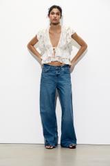 OEM Customizable Ruffled Lace Tie-Front Top – Wholesale, Bulk Manufacturing & Custom Design