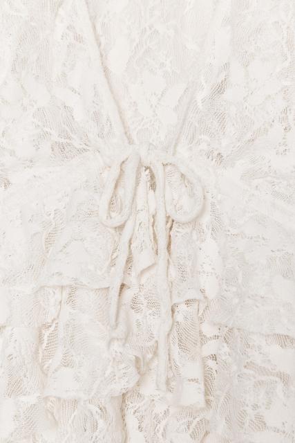 OEM Customizable Ruffled Lace Tie-Front Top – Wholesale, Bulk Manufacturing & Custom Design