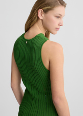 ODM Women’s Ribbed Knit Cross Halter Top – Elegant Sleeveless Fashion in Vibrant ODM Women’s Ribbed Knit Cross Halter Top – Elegant Sleeveless Fashion in Vibrant Green for Wholesale & Custom Manufacturing