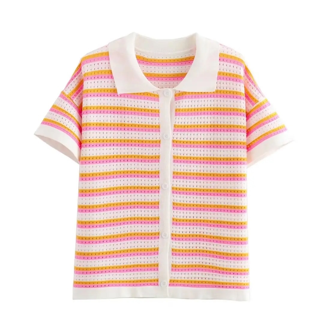 OEM Kids' Colorful Striped Button-Up Shirt – Comfortable Cotton Shirt for Wholesale & Custom Manufacturing