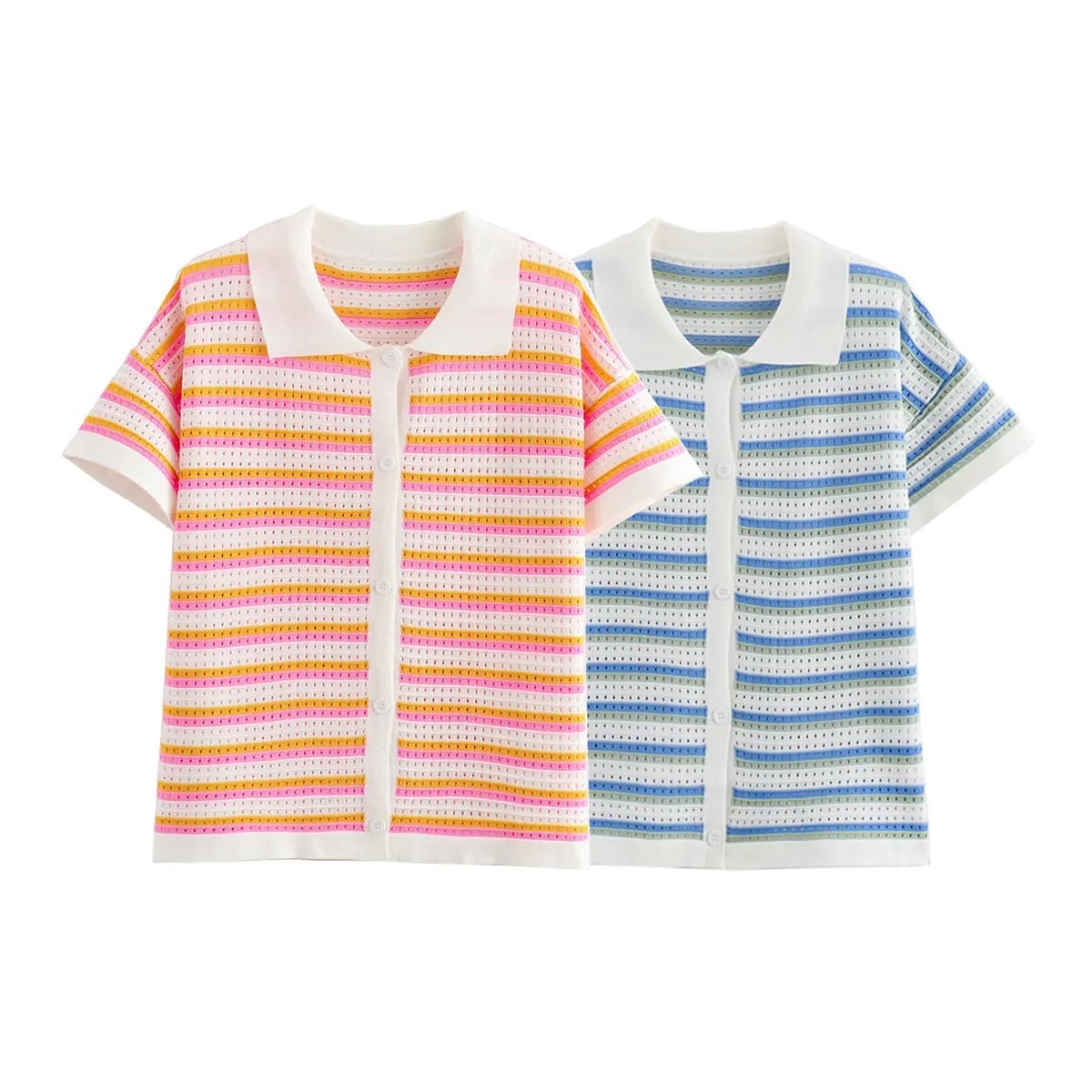 OEM Kids' Colorful Striped Button-Up Shirt – Comfortable Cotton Shirt for Wholesale & Custom Manufacturing