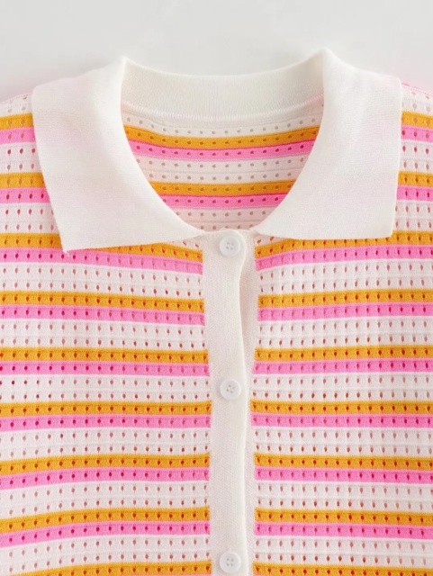 OEM Kids' Colorful Striped Button-Up Shirt – Comfortable Cotton Shirt for Wholesale & Custom Manufacturing