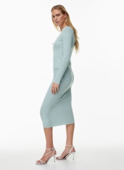 OEM ODM Wholesale Light Blue Knit Tie-Front Cardigan and Skirt Set – Soft, Stylish Two-Piece Set for Wholesale & Custom Manufacturing