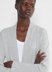 OEM ODM Factory Direct Grey Long Knit Belted Cardigan – Stylish, Comfortable Cardigan for Wholesale & Custom Manufacturing