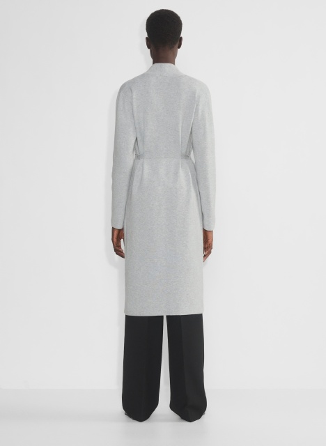 OEM ODM Factory Direct Grey Long Knit Belted Cardigan – Stylish, Comfortable Cardigan for Wholesale & Custom Manufacturing