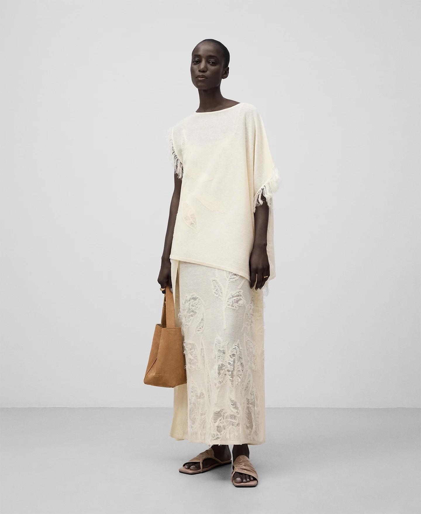 Customizable Fringed Asymmetric Embroidered Poncho Top - Wholesale, Low MOQ, Perfect for Summer Collections