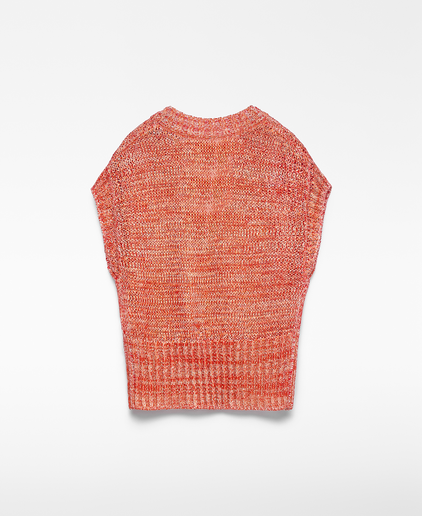Customizable Coral Knit V-Neck Sleeveless Sweater | Wholesale, Low MOQ, Ideal for Summer Fashion