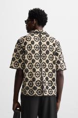 ODM Men’s Casual Printed Short Sleeve Shirt – Customizable Men’s Shirt for Wholesale Retailers