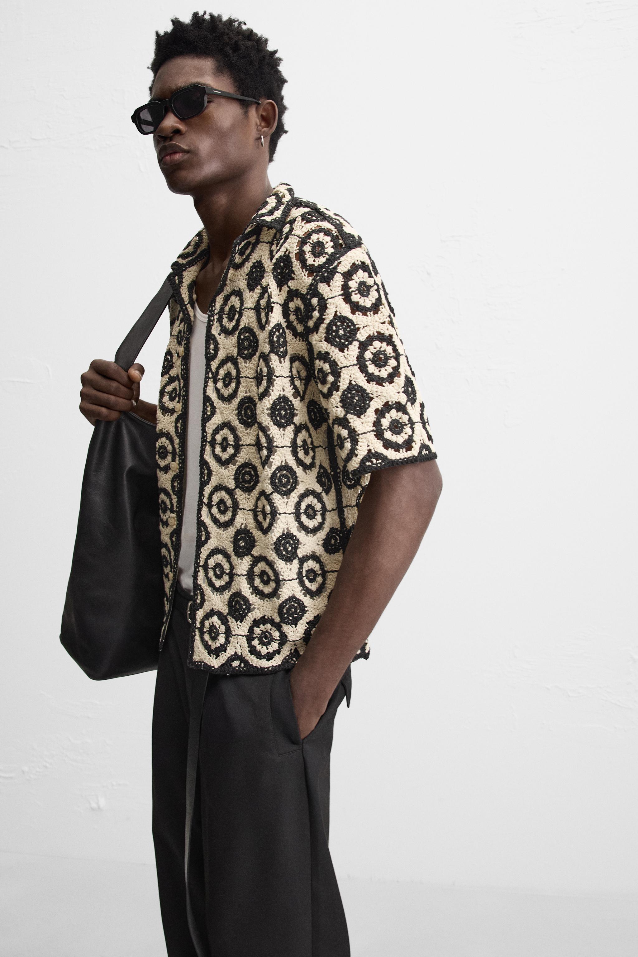 ODM Men’s Casual Printed Short Sleeve Shirt – Customizable Men’s Shirt for Wholesale Retailers