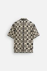 ODM Men’s Casual Printed Short Sleeve Shirt – Customizable Men’s Shirt for Wholesale Retailers