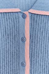 ODM Women's Striped Knit Cardigan and Drawstring Shorts Set – Customizable Lounge Set for Retailers