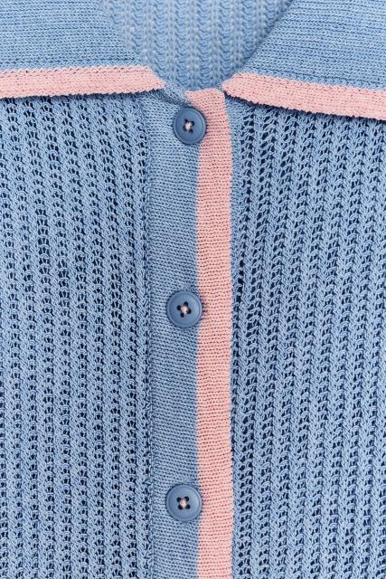 ODM Women's Striped Knit Cardigan and Drawstring Shorts Set – Customizable Lounge Set for Retailers