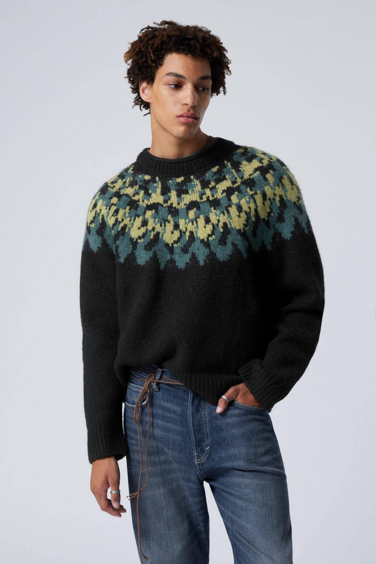 OEM Men’s Colorful Fair Isle Knit Sweater – Wholesale Customizable Sweater for Retailers
