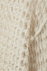 Customized Cream Mesh crochet Pullover – Wholesale Customizable Lightweight Pullover for Retailers