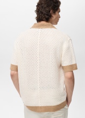 Customize Two-Tone Knit Polo Shirt