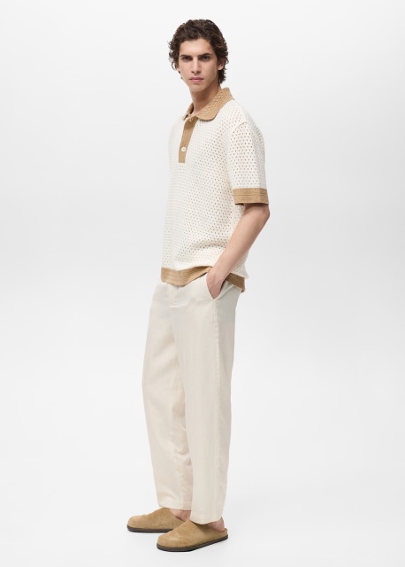 Customize Two-Tone Knit Polo Shirt