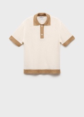 Customize Two-Tone Knit Polo Shirt