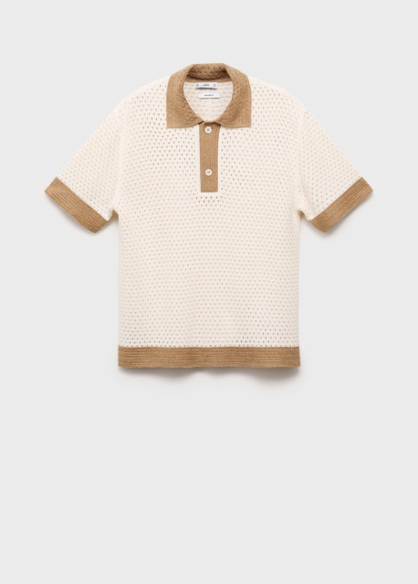 Customize Two-Tone Knit Polo Shirt
