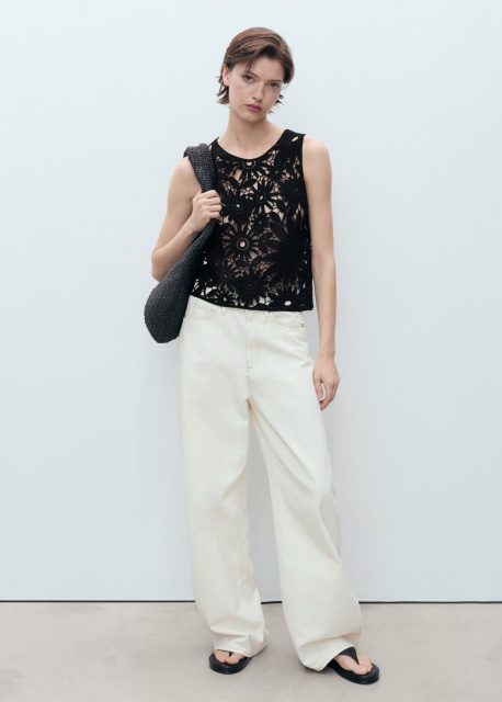 Custom Floral Lace Crochet Top – ODM/OEM Women’s Crochet Top Manufacturer | Jubaodi
