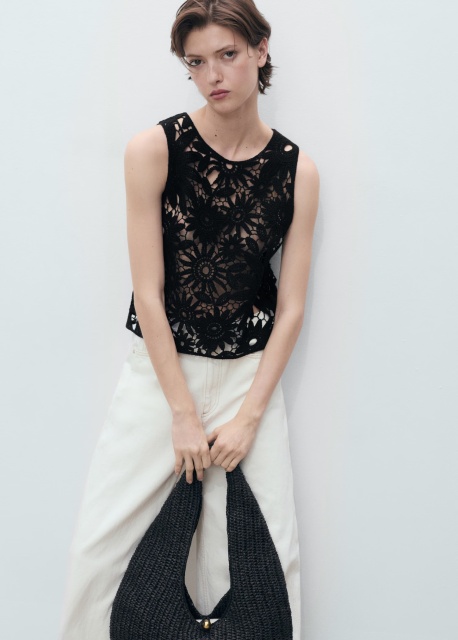 Custom Floral Lace Crochet Top – ODM/OEM Women’s Crochet Top Manufacturer | Jubaodi