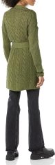 Custom Design Cable Knit Belted Cardigan in Black – ODM/OEM Women’s Cardigan Manufacturer | Jubaodi