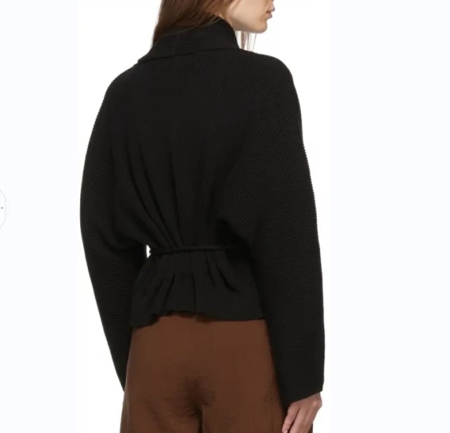 Customized Ivory Ribbed Kimono-Style Sweater