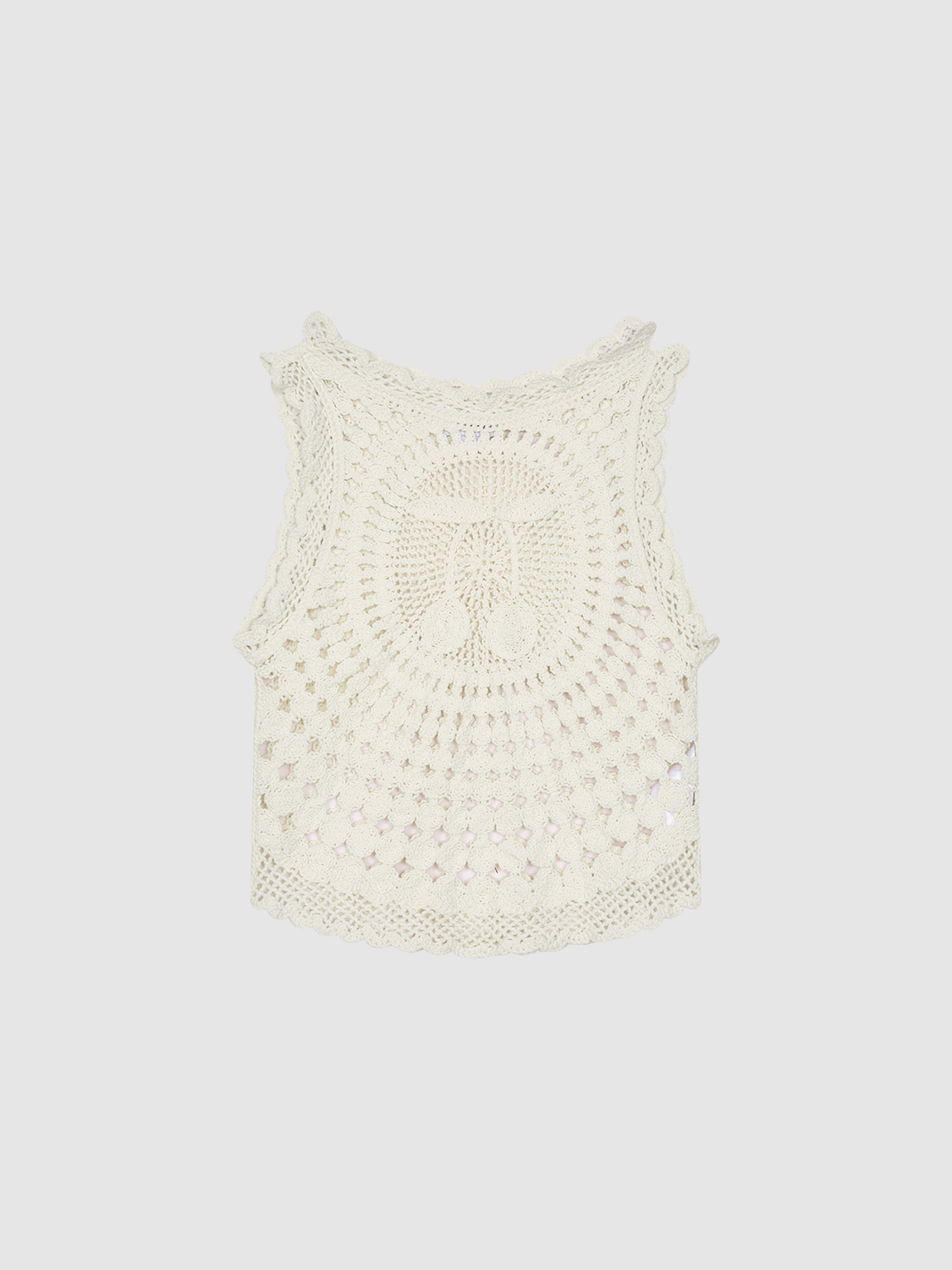 ODM  Crochet Cherry Motif Top