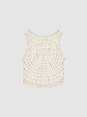 ODM  Crochet Cherry Motif Top