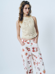 ODM  Crochet Cherry Motif Top