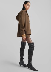 OEM ODM Brown Oversized Hooded pullover