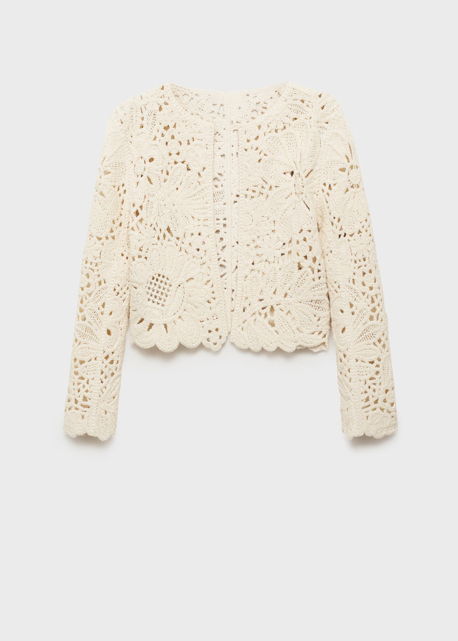 ODM Crocheted Lace Cardigan