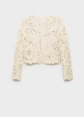 ODM Crocheted Lace Cardigan