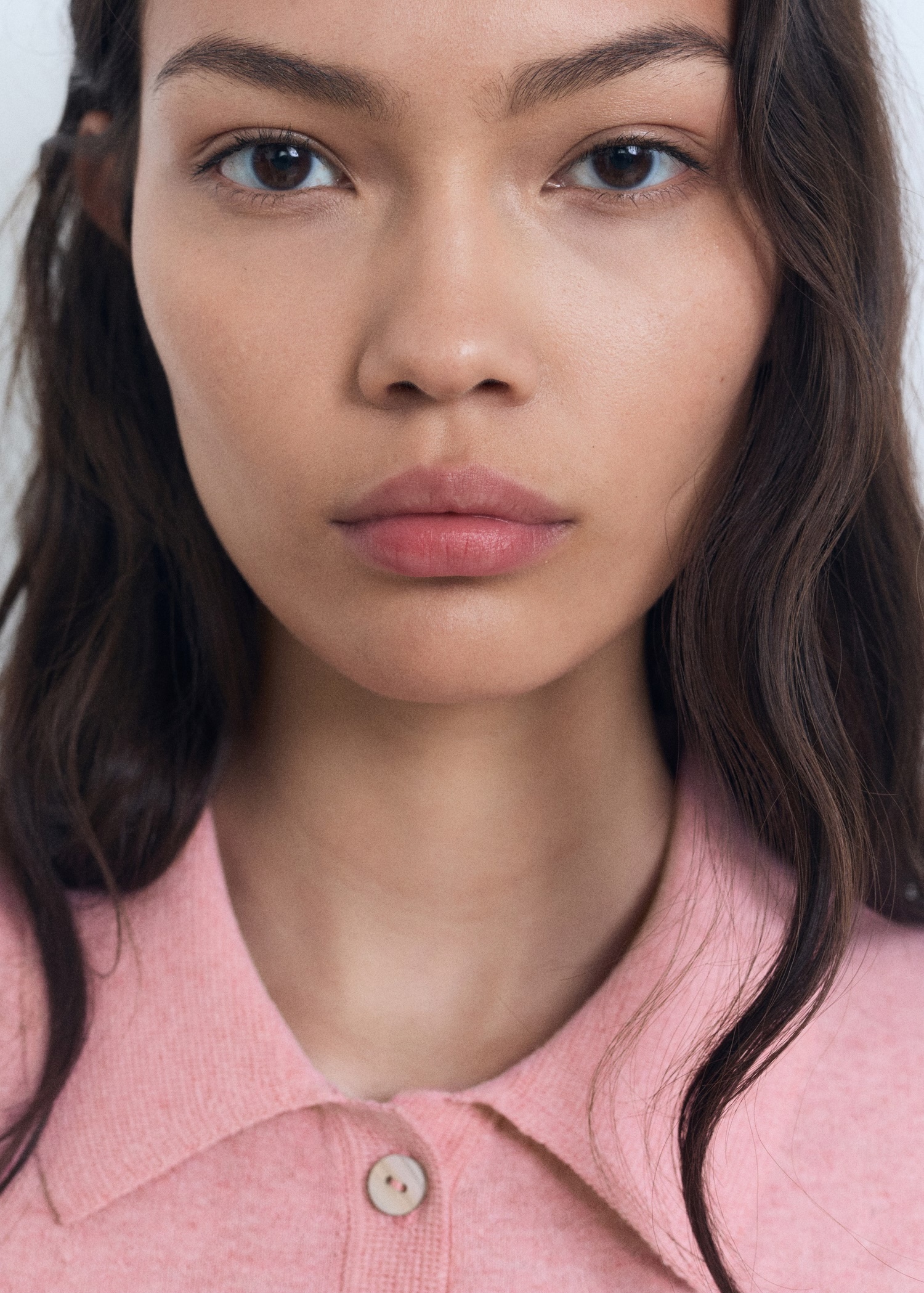 ODM Pink Polo Knit Top