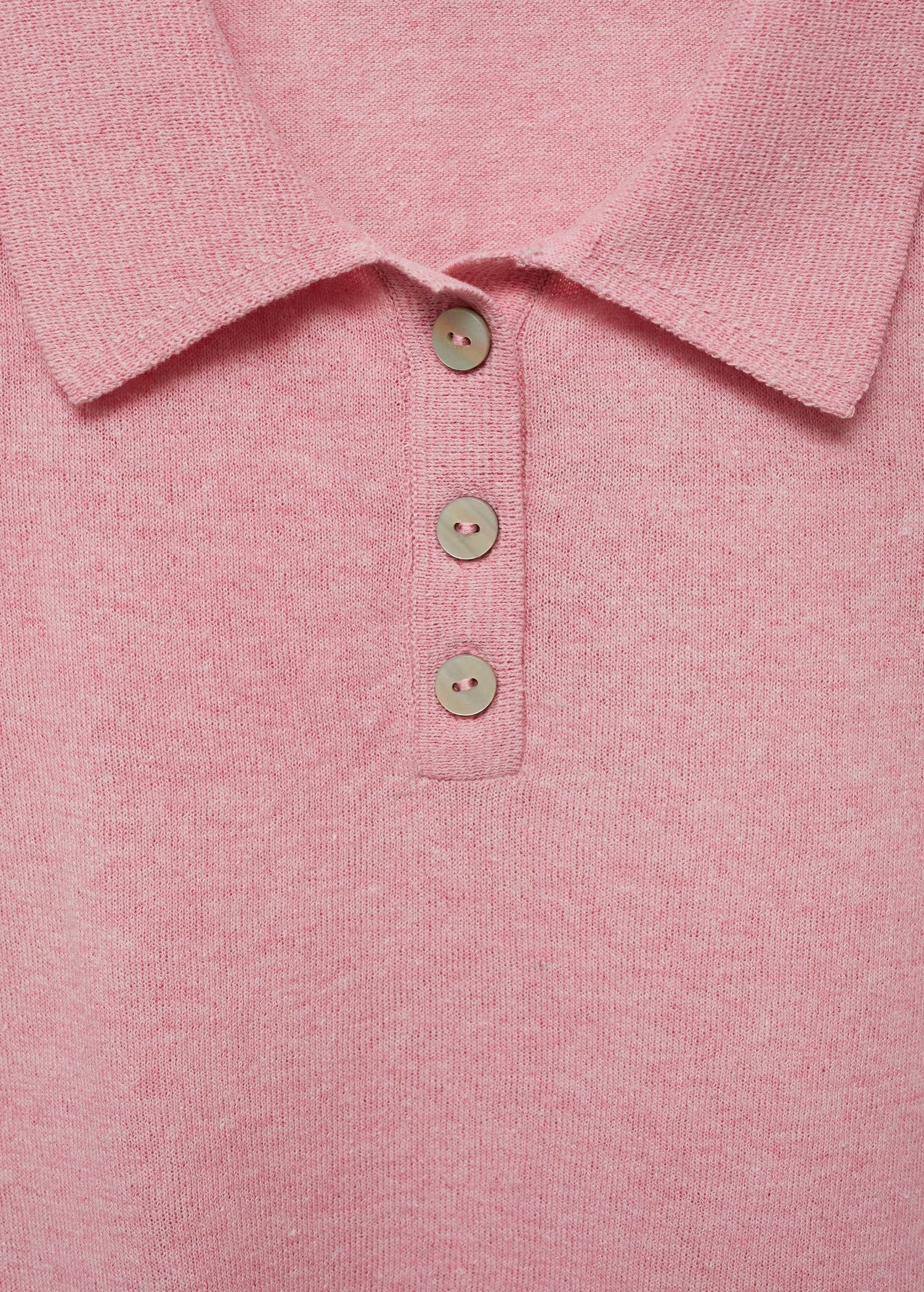 ODM Pink Polo Knit Top