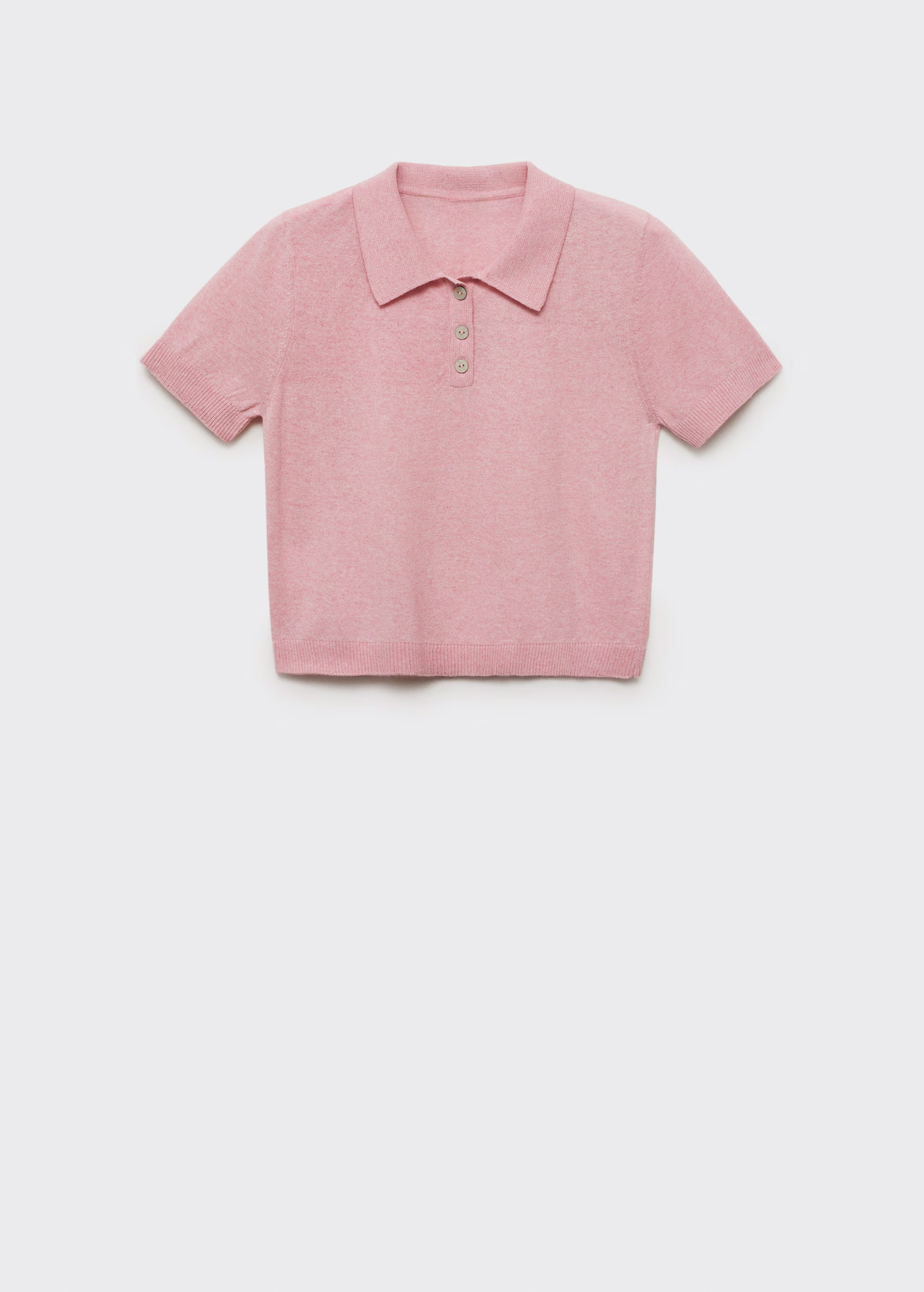 ODM Pink Polo Knit Top