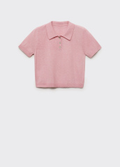 ODM Pink Polo Knit Top