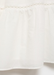 ODM White Tiered Crochet Dress 
