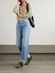 Factory Direct Multicolor Cropped Knit Cardigan