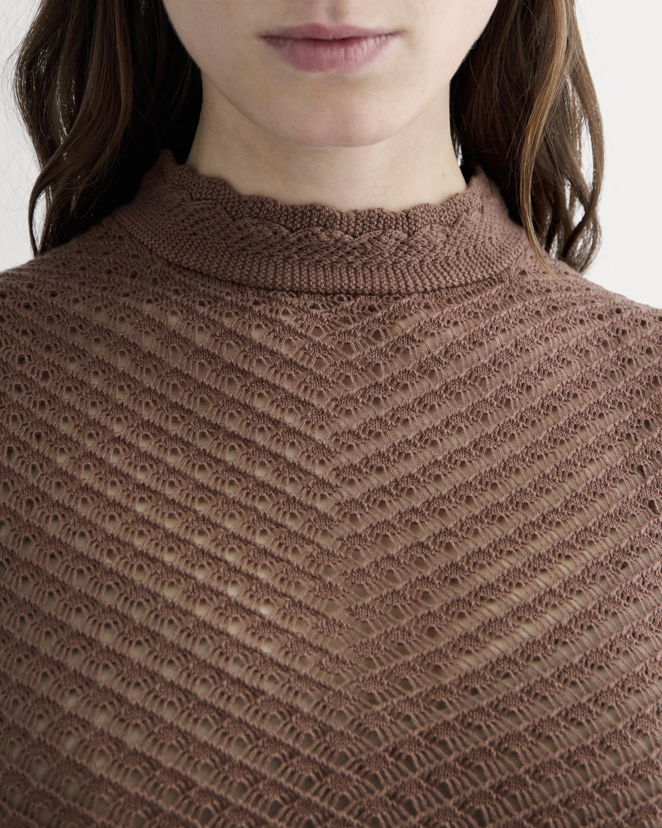OEM Available Brown Sleeveless Knit Top