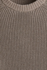 ODM Men's Ribbed Knit Short-Sleeve Sweater