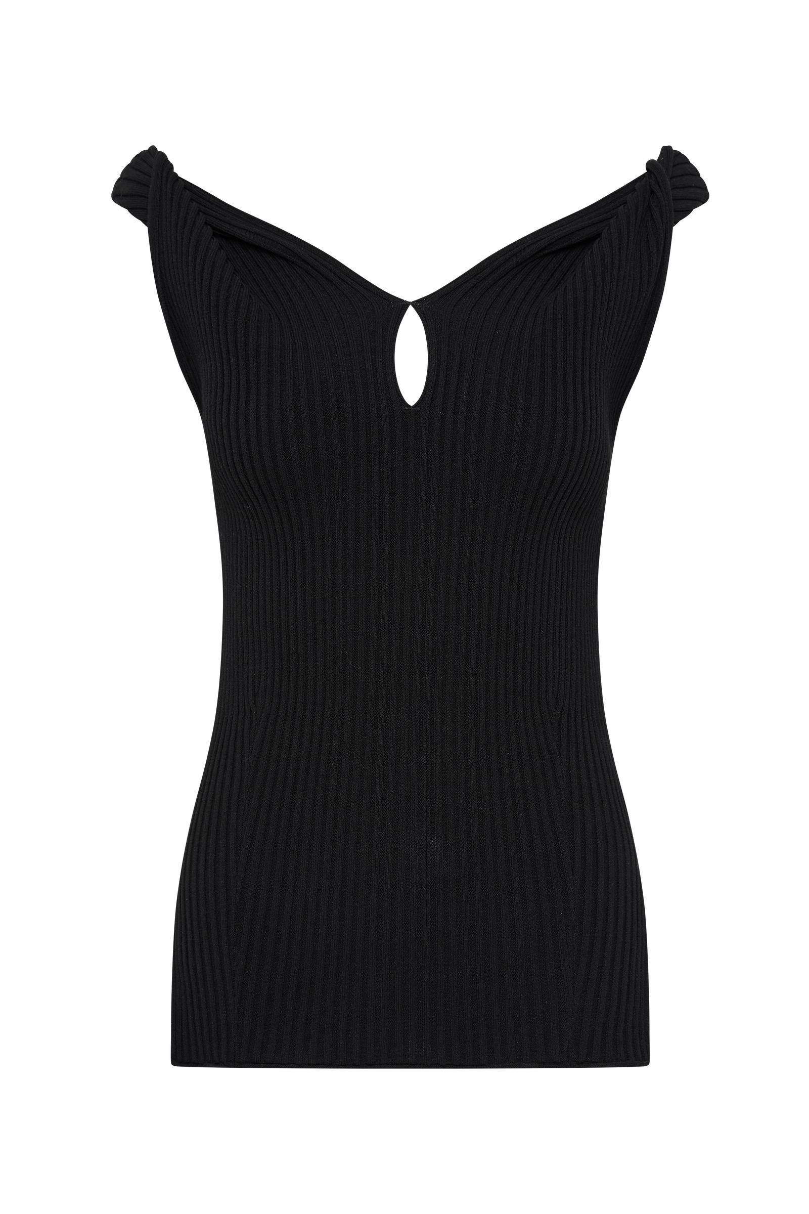 Wholesale Off-Shoulder Ribbed Knit Top