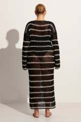 OEM ODM Striped Crochet Maxi Dress