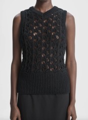 Personalized Open Knit Sleeveless Top